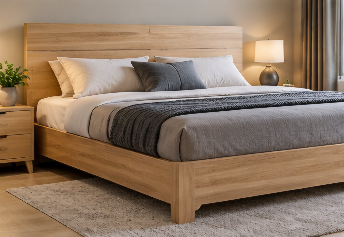 Light Oak Bedstead
