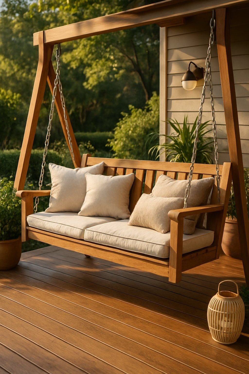 Cushioned Porch Swing